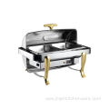 Electric Style Golden Luxury Chafing Dish For Weddin